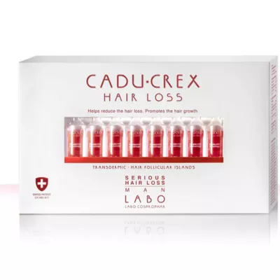 Tratament împotriva căderii părului stadiu sever bărbați LABO Cadu-Crex 20 fiole x 3.5ml