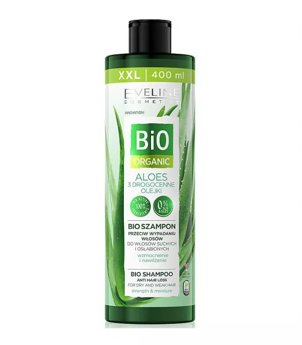 Balsam par BIO Organic Aloe impotriva caderii parului EVELINE, 400ml