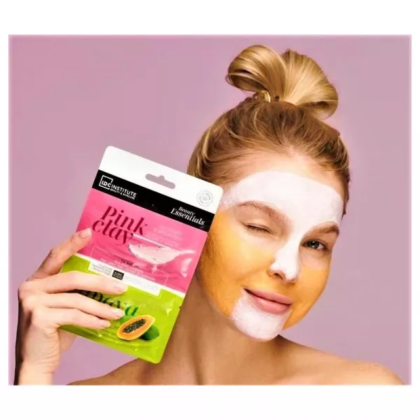 Masca pentru fata Skincare Essentials Duo, Pink Clay & Papaya IDC INSTITUTE  77020