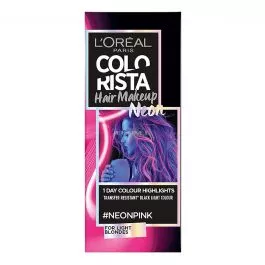 Vopsea de par temporara L'Oreal Paris Colorista Hair Makeup, Roz neon, 30 ml