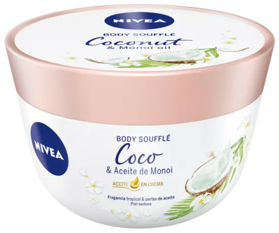 Crema de corp NIVEA Body Souffle Coconut Monoi Oil,  200ml