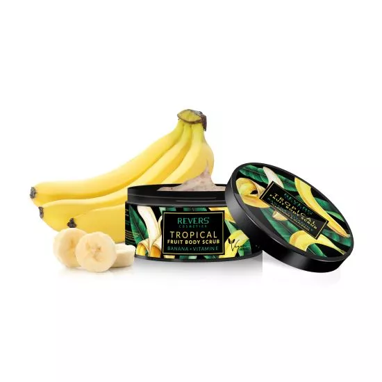 Exfoliant de corp REVERS Tropical Fruit banana, 200ml