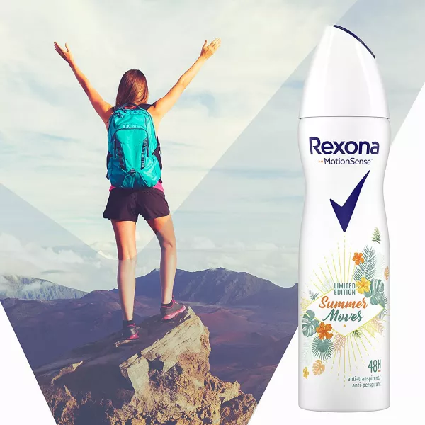 Antiperspirant deodorant spray pentru femei REXONA Summer Moves, 150ml