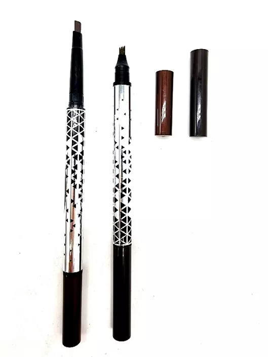 Creion pentru sprancene tip microblading , cu doua capete, 2 in 1 NOTE, Light Caffe