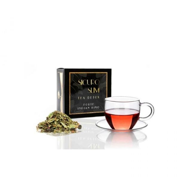 Ceai pentru Detoxifiere SICURO SLIM TEA DETOX Forte Indian Kino, pentru slabit, 60g, Stefmar