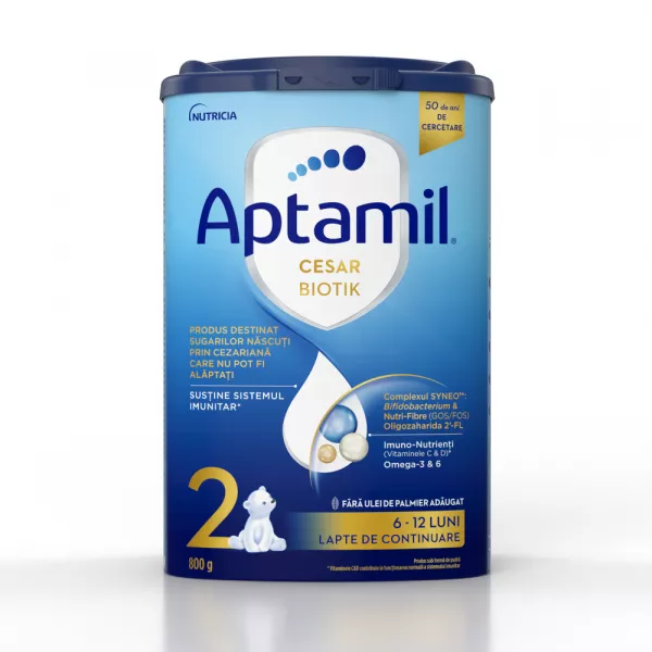Aptamil 2 Cesar Biotik formula de lapte praf x 800 grame