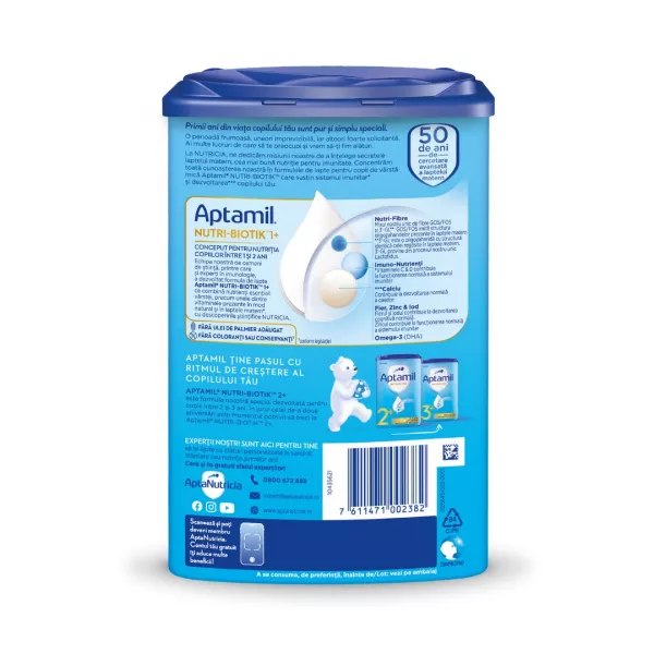 Aptamil Nutri-Biotik 1+, formula de lapte praf 1-2 ani x 800 grame