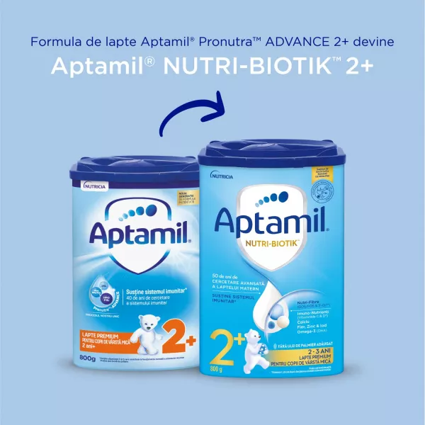 Aptamil Nutri-Biotik 2+, formula lapte praf de la 2 ani x 800 grame