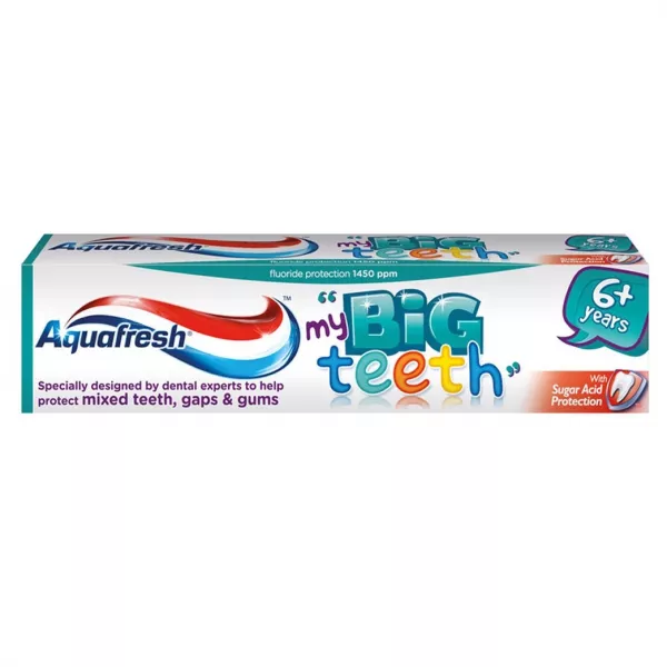 Aquafresh Big Teeth Pasta de dinti pentru copii peste 6 ani x 50ml