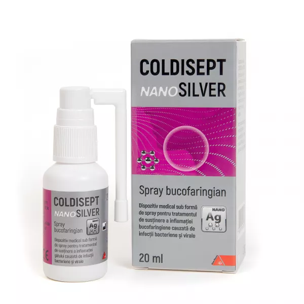 Arkona Coldisept Spray bucofaringian NanoSilver x 20ml