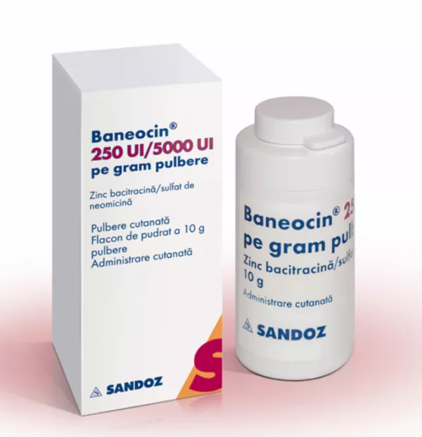 Baneocin pulbere x 10 grame