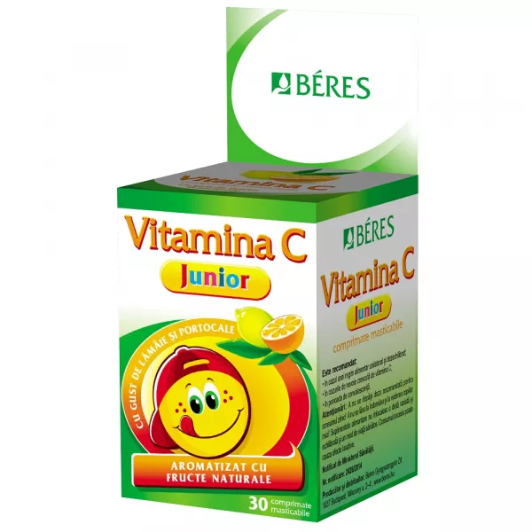 Beres Vitamina C Junior 50mg x 30 comprimate masticabile