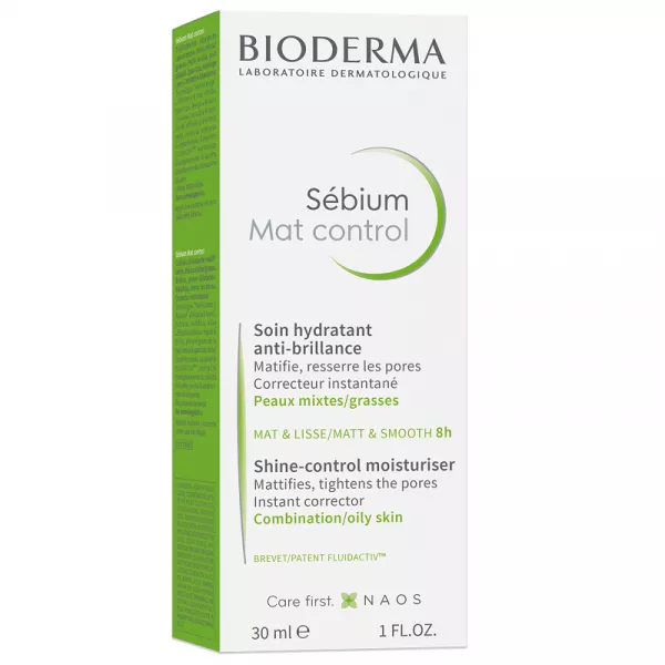 Bioderma Sebium Mat control fluid matifiant pentru ten gras acneic x 30ml