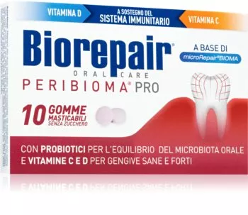 Biorepair Peribioma Guma dentara cu probiotice x 10 bucati