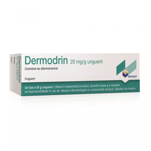 Dermodrin unguent 20mg/g x 50 grame