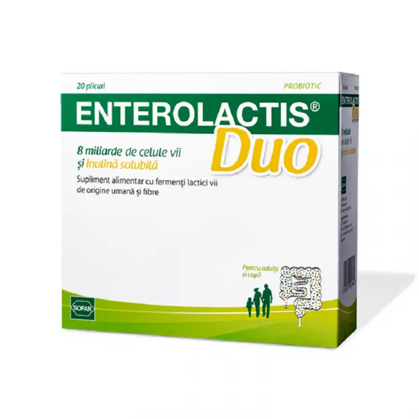 Enterolactis Duo pulbere x 20 plicuri