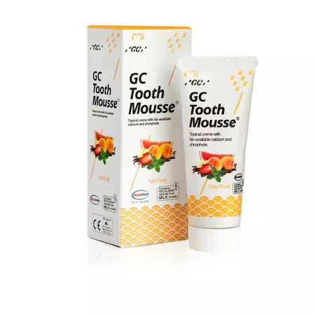 GC Tooth Mousse pasta de dinti remineralizanta cu aroma de Tutti Frutti x 40 grame