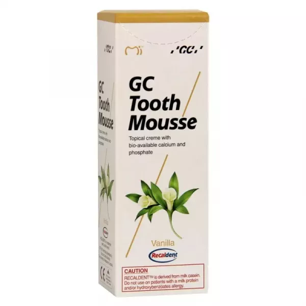 GC Tooth Mousse pasta de dinti remineralizanta cu aroma de vanilie x 40 grame