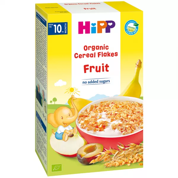 Hipp fulgi de cereale ecologice fructe x 200g