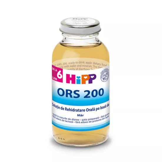 Hipp ORS solutie de rehidratare cu mar x 200ml