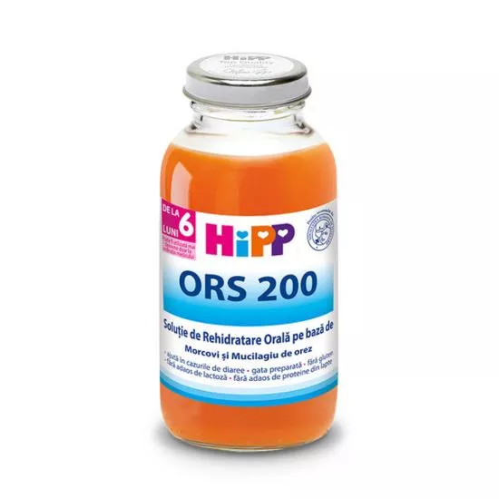 Hipp ORS solutie de rehidratare cu morcovi si orez x 200ml