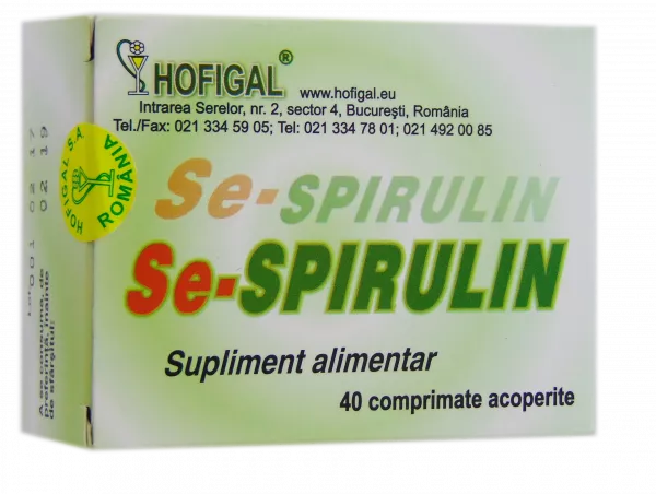 Hofigal SE-Spirulin x 40 comprimate