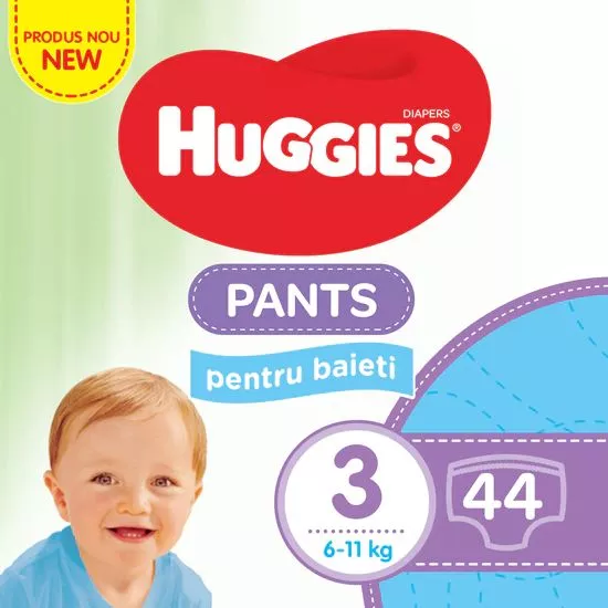 Huggies Pants Baieti nr. 3 (6-11 kg) x 44 bucati