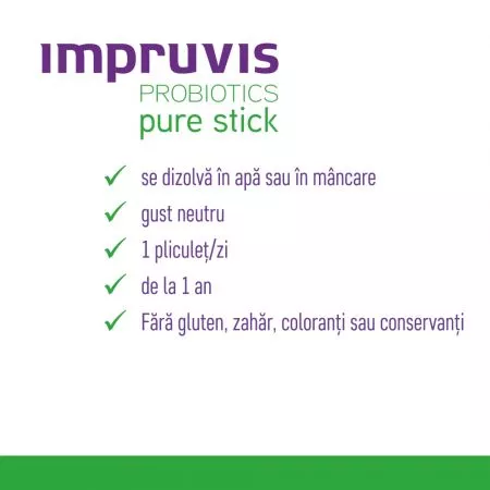 Impruvis Probiotic Pure stick x 10 plicuri