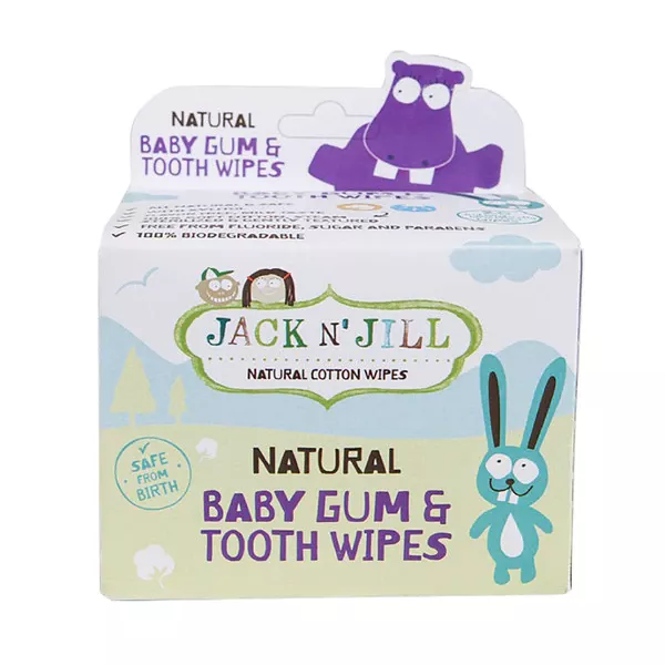 Jack n'Jill Servetele naturale pentru curatarea gingiior si dintilor bebelusilor