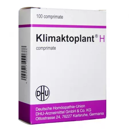 Klimaktoplant H menopauza, insomnie, stari depresive x 100 comprimate