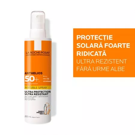 La Roche Posay Anthelios spray invizibil fara parfum cu protectie soara SPF50+ x 200ml