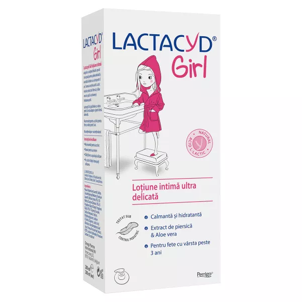 Lactacyd girl lotiune intima ultra delicata pentru fete + 3 ani x 200 ml