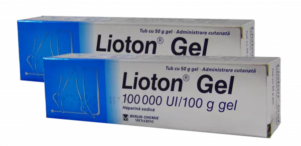 Lioton 100000ui/100g gel x 50 grame