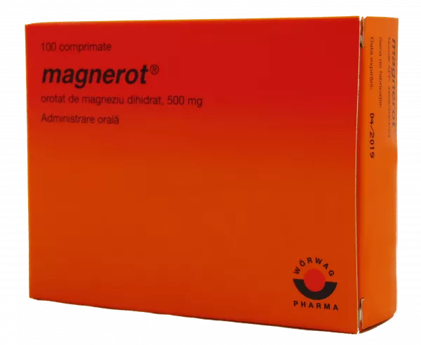 Magnerot 500mg x 100 comprimate