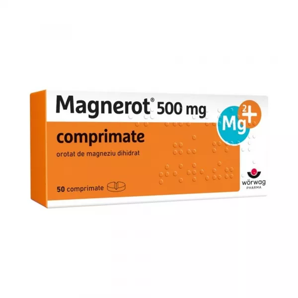 Magnerot 500mg x 50 comprimate