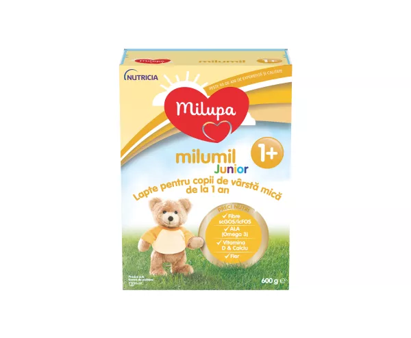 Milupa Milumil Junior 1+, lapte praf de la 1 an, 600 grame