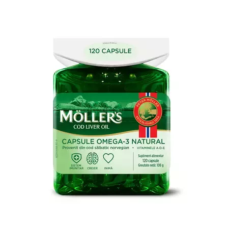 Moller's Cod Liver Oil Omega 3 x 120 capsule