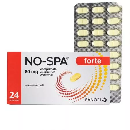 No-Spa Forte 80mg x 24 comprimate