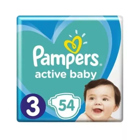 Pampers Active Baby nr. 3 (6-10 kg) x 54 bucati