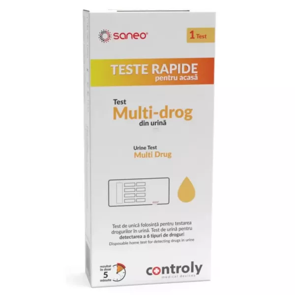 Saneo Test Multi-drog din urina x 1 bucata