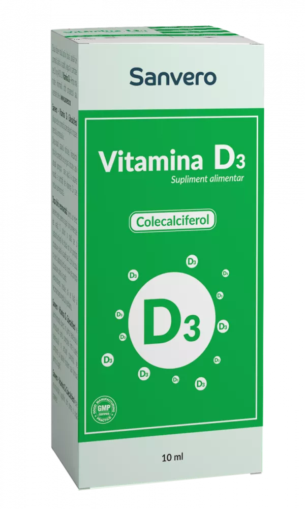 Sanvero vitamina D3 5000 ui x 60 capsule moi