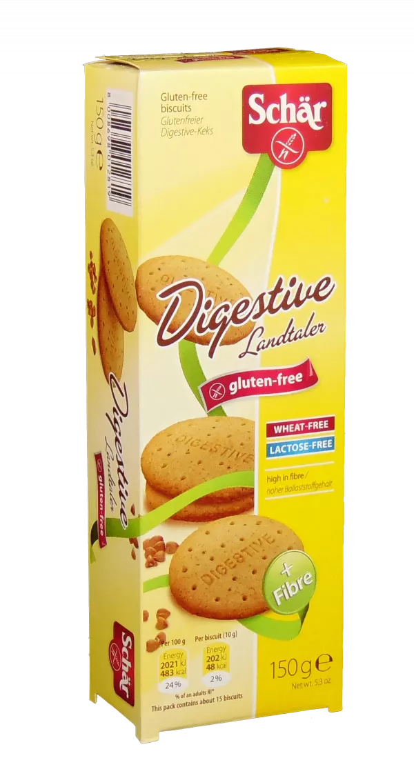 Schar Biscuiti Digestivi fara gluten si fara lactoza x 150 grame