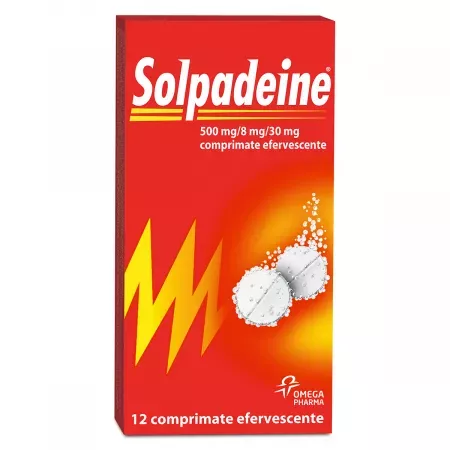 Solpadeine 500mg/8mg/30mg x 12 comprimate efervescente