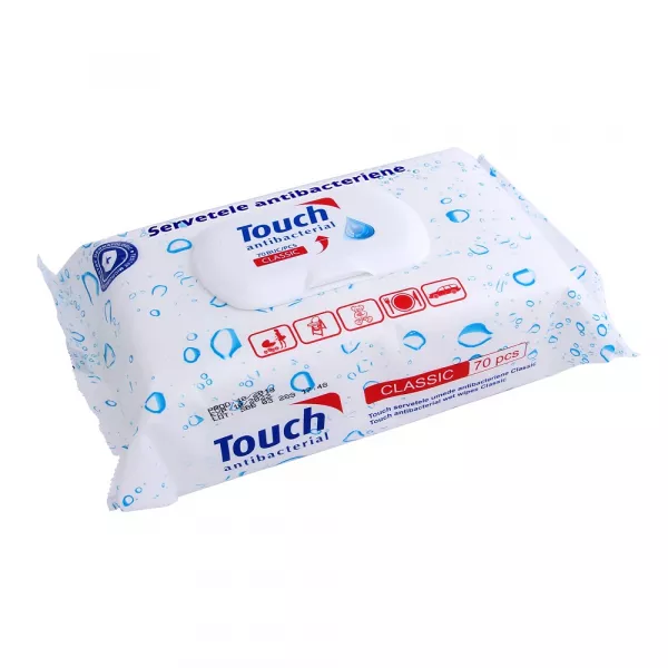 Touch servetele umede antibacteriene x 70 bucati
