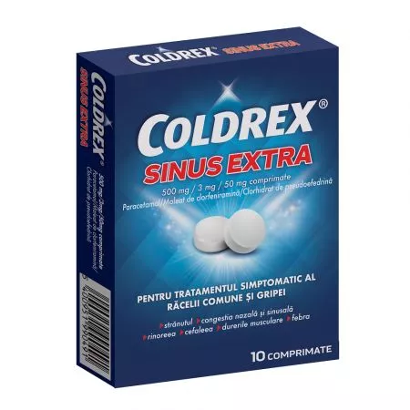 COLDREX SINUS EXTRA 500MG/3MG/50MG CTX10 CPR