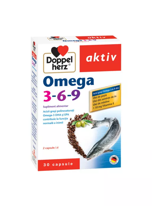 Omega 3-6-9 Aktiv, 30 capsule, Doppelherz
