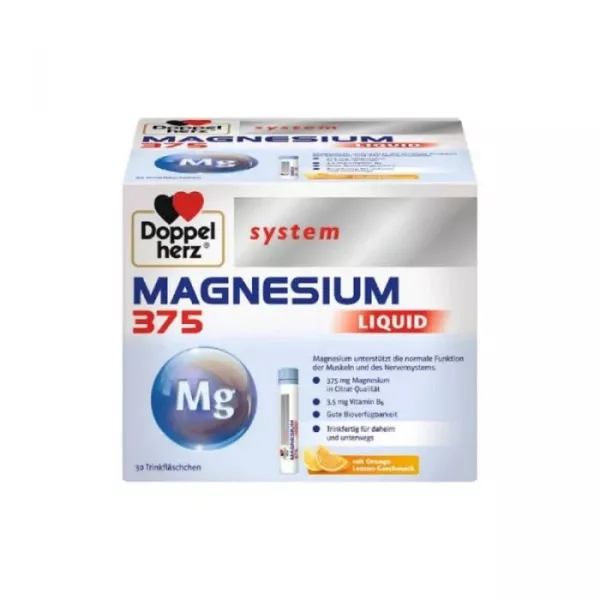 Magneziu lichid System, 375 mg, 30 flacoane, Doppelherz