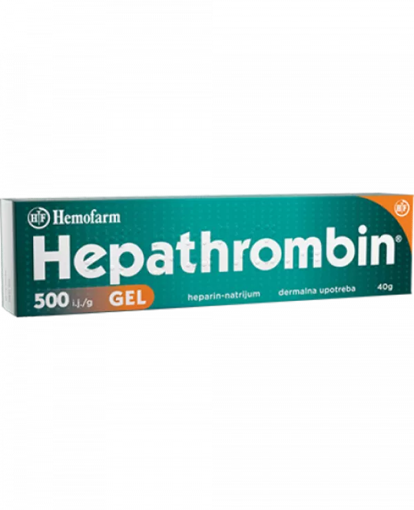 HEPATHROMBIN 500UI/G GEL 40G HEMOFARM