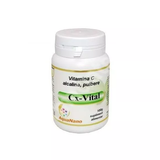 Vitamina C tamponata pulbere Cx-Vital AquaNano, 100g, Aghoras Ivent