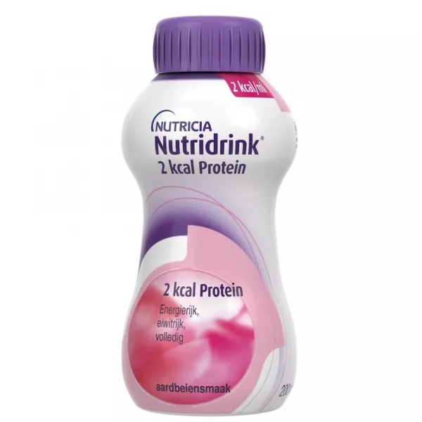 Nutridrink cu aroma de capsuni 2 kcal Protein, 200 ml, Nutricia